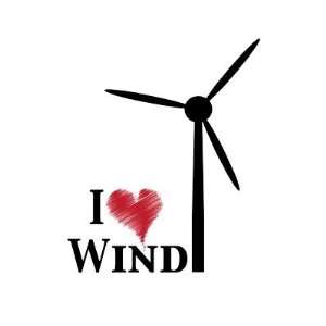  i love wind energy Round Stickers Arts, Crafts & Sewing