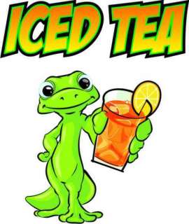 Iced Tea Drink Concession Restaurant Food Decal 14  