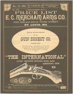 MEACHAM ARMS Price List by Gun Digest Catalogs Co.  
