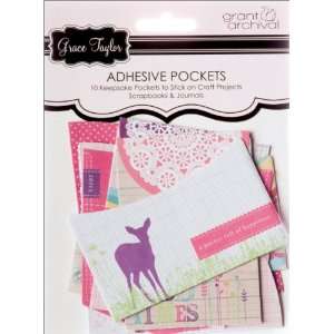  Grace Taylor Adhesive Pockets 10/Pkg Tween Toys & Games