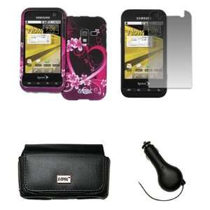  EMPIRE Sprint Samsung Conquer 4G Black Leather Case Pouch 