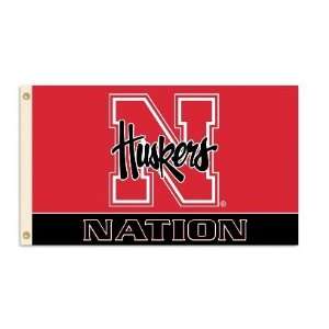  NCAA Nebraska Huskers Husker Nation 3 by 5 Foot Flag w 