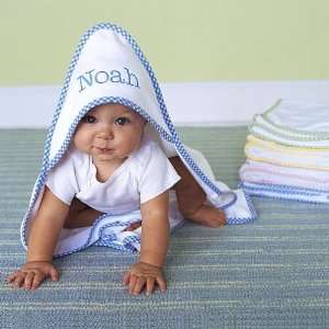  Pottery Barn Kids Gingham Hooded Towel: Home & Kitchen