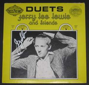 JERRY LEE LEWIS SIGNED AUTOGRAPHED IN PERSON AUTHENTIC RECORD ALBUM 