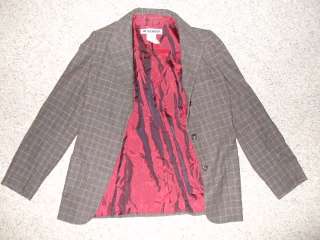 vintage Jil Sander blazer wool jacket coat pin stripe lined blouse 4 