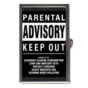  PARENTAL ADVISORY KEEP OUT Coin, Mint or Pill Box Made in 