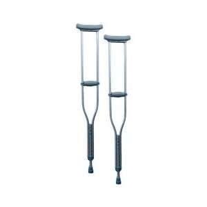  Adult, EZ Adjust Aluminum Crutches: Health & Personal Care
