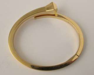 Gucci Vintage 18K 750 Gold Chiodo Nail Spike Bracelet  