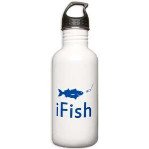   Stainless Water Bottle 1.0L iFish Fishing Fisherman 