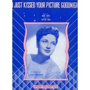  I Just Kissed Your Picture Goodnight Vintage 1942 Sheet 