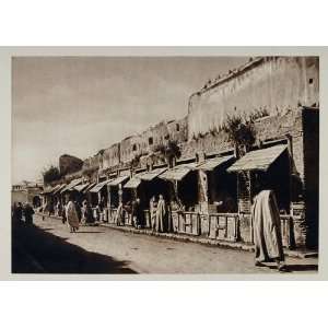  1924 Jewelers Street Shops Meknes Morocco Photogravure 