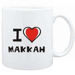  Mug White I love Makkah  Cities