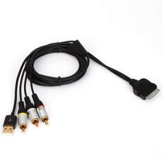   Audio Video AV Composite Cable For iPod Touch 2nd Gen 8GB 16GB 32GB US