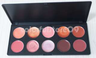 New 10 Color Lip Gloss Palette Make Up Brown Style 1#  