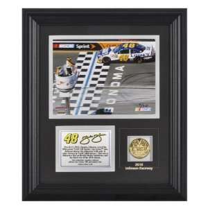  Jimmie Johnson 2010 Infineon Framed 6x8 Photograph with Race 