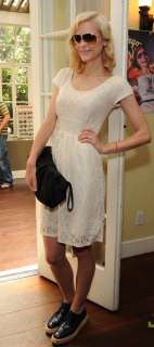NWT Banana Republic The Mad Men Collection Cream lace dress 12 