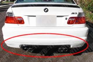 Carbon Fiber Mixed PAINTED BMW E46 M3 CSL ADD ON REAR DIFFUSER 00 06
