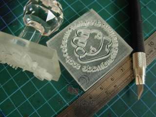 8050 custom made customize Handmade Acrylic Glass Soap Stamp Seal Soap 