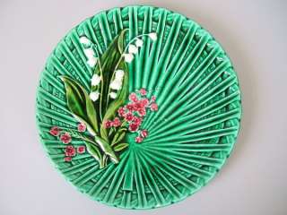 Schramberg Majolica lily of the valley plate  
