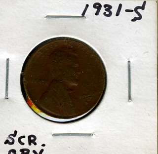 1931 S VERY NICE LINCOLN WHEAT CENT 1C YU15  