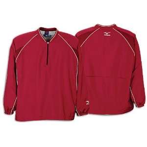  Mizuno Long Sleeved Prestige Batting Jersey (Red, Small 