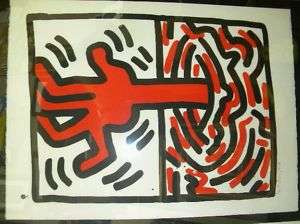 Keith Haring Ludo Lithograph Signed & Numbered Mint!  