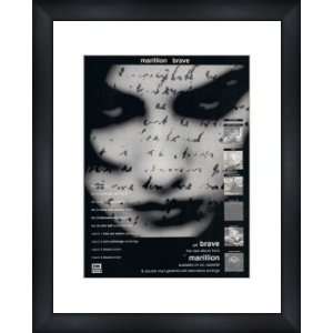 MARILLION Brave   Custom Framed Original Ad   Framed Music Poster 