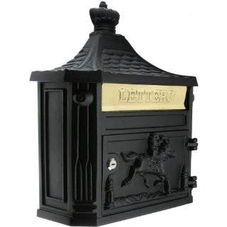   Mail Box Solid Cast Iron Slotted Keyed Pony Express: Home Improvement