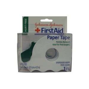 Johnson and Johnson First Aid Non Irritating Paper Tape   1 Inch X 5 