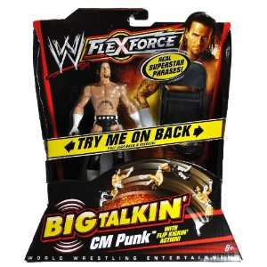   CM PUNK with Real Superstar Phrases, Flip Kickin Action and Flexgrip