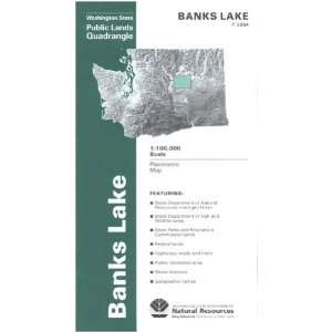 Map Banks Lake   Surface Management WA DNR  Books