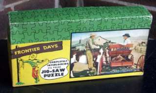 1950s 2 Jaymar 216 pc Jigsaw Puzzle ~ Frontier Days  