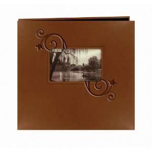  Pioneer 12 Inch by 12 Inch Postbound Embossed Leatherette 