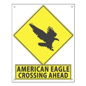  Mancave Eagle Street Crossing sign funny / retro wall 