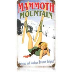  Mammoth Mountain Pinup Girls Vintage Metal Sign   Garage 