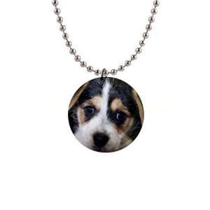  Jack Russell Puppy Dog Button Necklace B0702 Everything 