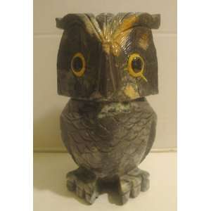  Soapstone Owl Figurine 8.0h Owl Stone Carving Everything 