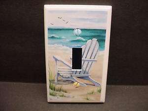 Beach Chair Blue #2 Light Switch Cover V196  
