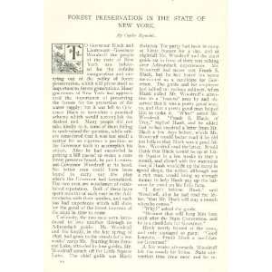  1898 Lumbering Forest Preservation in New York State 