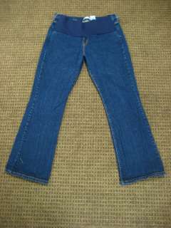 Levi Strauss Maternity Jeans Stretch Bootcut Dark Blue Size 14 XL 