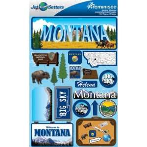  Jetsetters Montana Die Cut Stickers Toys & Games