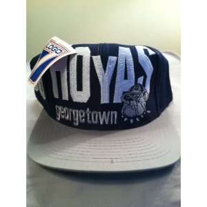   : Georgetown Hoyas Large Print Original Snapback Hat: Everything Else