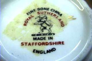 Royal Sutherland English Bone China Cup + Saucer A 20  