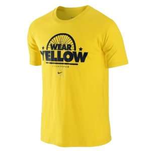  Nike Livestrong Mens Wear Yellow T Shirt Yellow Sports 
