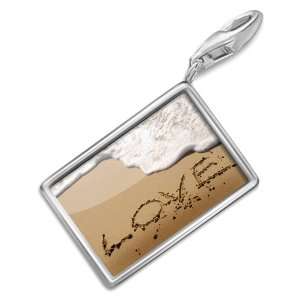 FotoCharms Love, love, beach   Charm with Lobster Clasp For Charms 