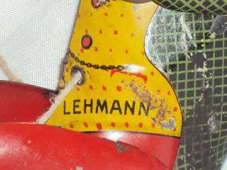 VINTAGE GERMAN TIN TOY CLIMBING MONKEY LEHMANN TOM 385  