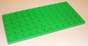NEW* 2 Pieces Lego BRIGHT GREEN Plate 6 x 12 DOTS  