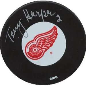  Terry Harper Autographed Puck   )