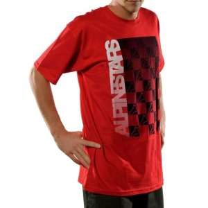  Alpinestars Transition T Shirt , Color Red, Size Sm 