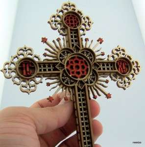 NEW Laser Cut Wood Wooden Wall Cross Stars Home Decor Authentic 